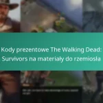 Kody prezentowe The Walking Dead: Survivors na materiały do rzemiosła