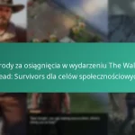 Nagrody za osiągnięcia w wydarzeniu The Walking Dead: Survivors dla celów społecznościowych