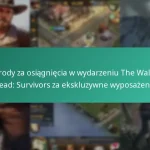 Nagrody za osiągnięcia w wydarzeniu The Walking Dead: Survivors za ekskluzywne wyposażenie